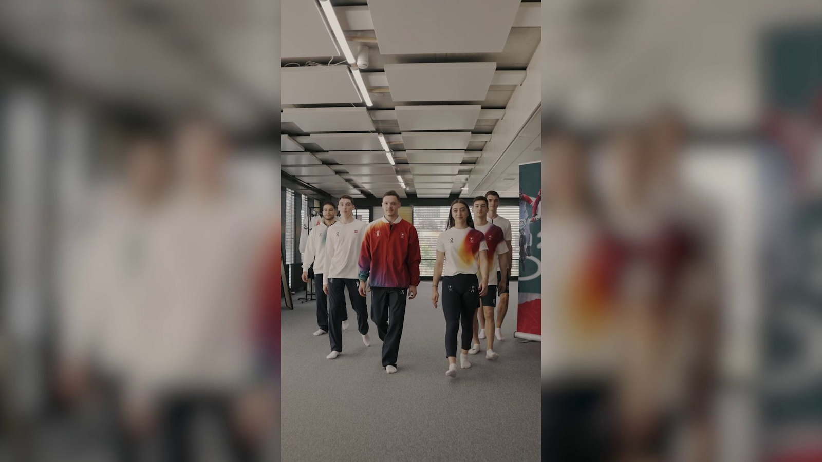 Für Olympia eingekleidet