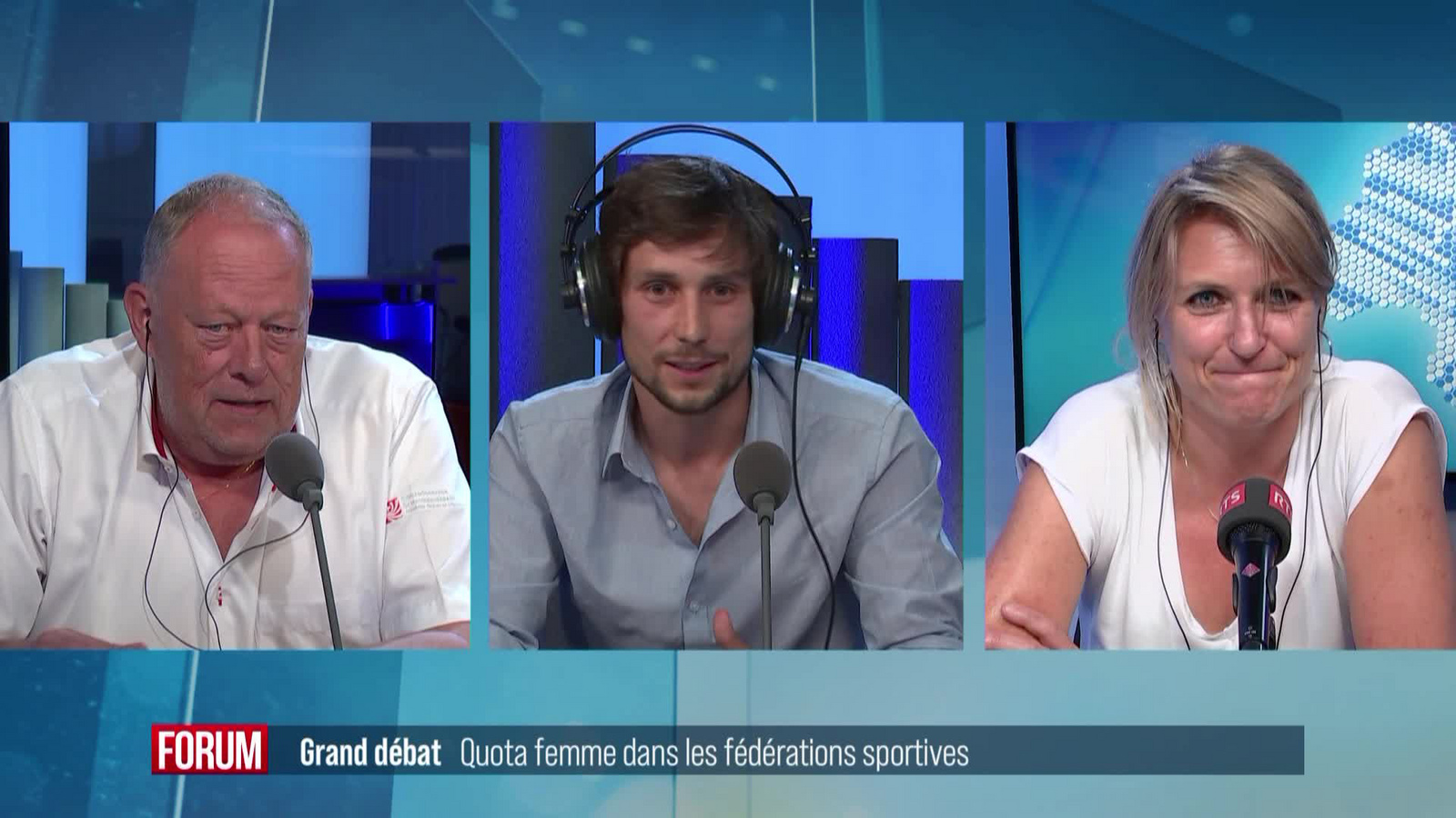 Die Debatte in der RTS-Sendung «Forum»: Frauenquote in Sportverbänden