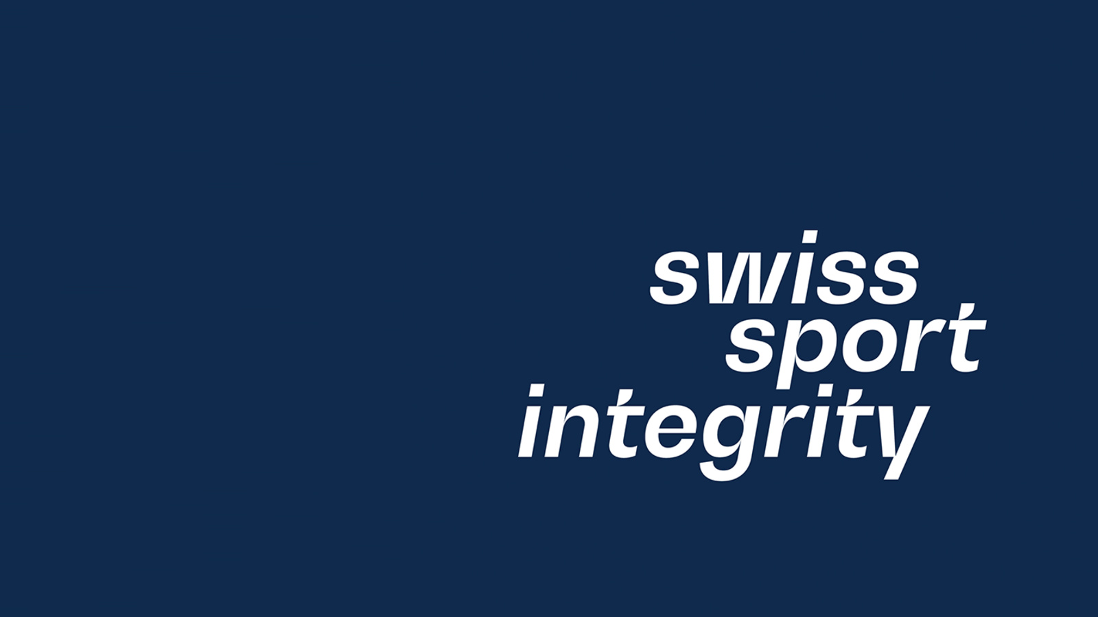 Sehr grosse Unterstützung für Swiss Sport Integrity